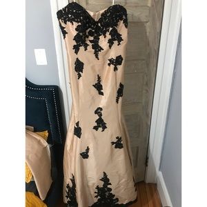 Plus Size Embellished Mermaid Gown w/ Shawl